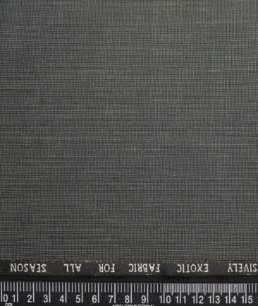 J.Hampstead Super 100's Structured 20% Wool Suiting Fabric (Black)