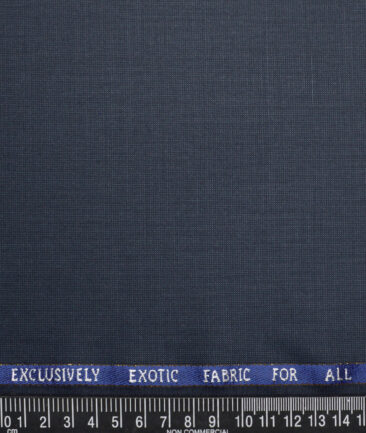 J.Hampstead Super 100's Striped 20% Wool Suiting Fabric (Dark Blue)