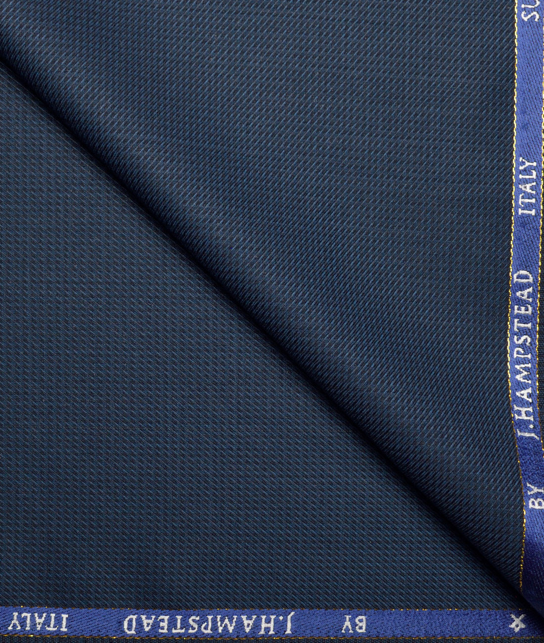 J.Hampstead Super 100's Structured 20% Wool Suiting Fabric (Dark Royal Blue) J.Hampstead Super 100's Structured 20% Wool Suiting Fabric (Dark Royal Blue)