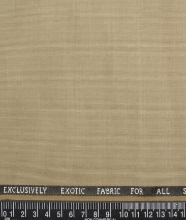J.Hampstead Super 100's Structured 20% Wool Suiting Fabric (Fawn Beige)