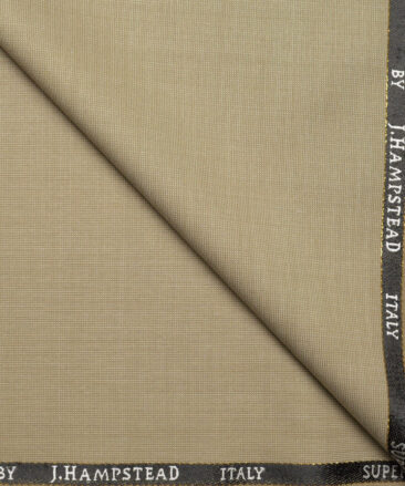 J.Hampstead Super 100's Structured 20% Wool Suiting Fabric (Fawn Beige)