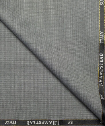 J.Hampstead Super 100's Structured 20% Wool Suiting Fabric (Grey)