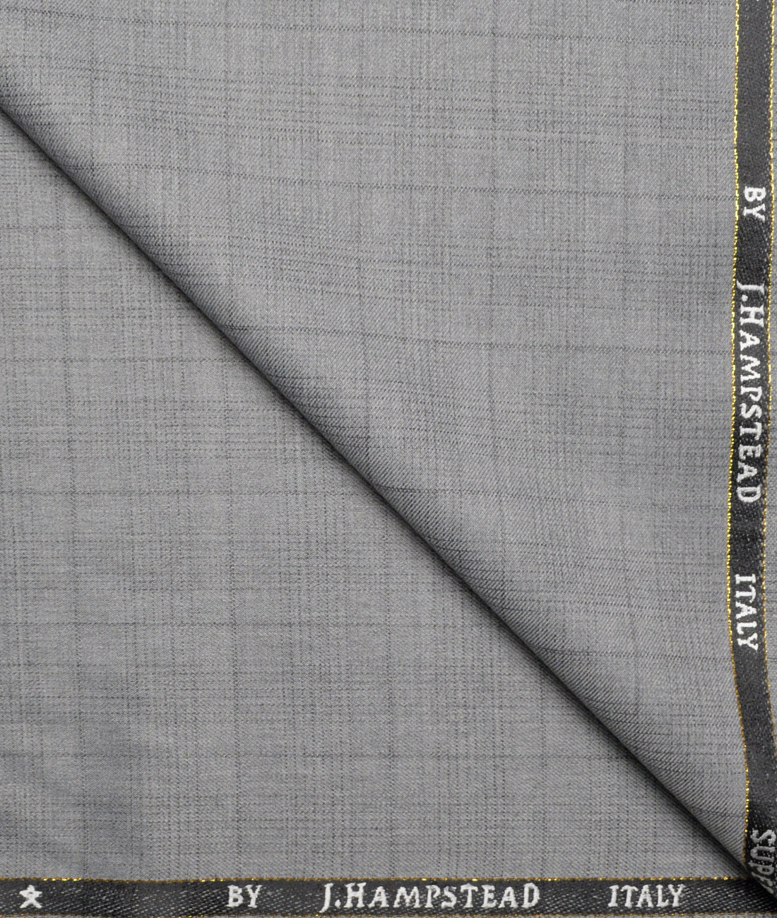 J.Hampstead Super 100's Checks 20% Wool Suiting Fabric (Light Grey) J.Hampstead Super 100's Checks 20% Wool Suiting Fabric (Light Grey)