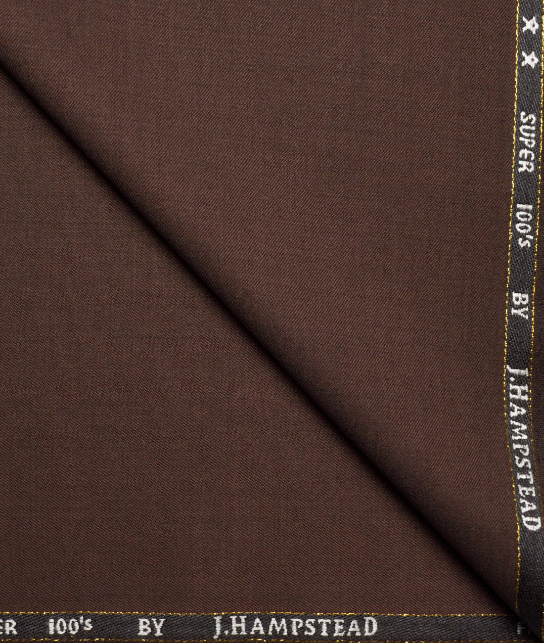 J.Hampstead Super 100's Solids 16% Wool Stretchable Suiting Fabric (Dark Copper Brown) J.Hampstead Super 100's Solids 16% Wool Stretchable Suiting Fabric (Dark Copper Brown)