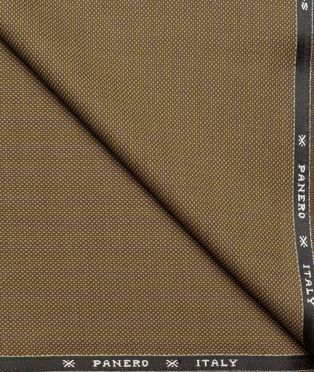 Panero Italy Super 90's Structured 20% Merino Wool Suiting Fabric (Brown) Panero Italy Super 90's Structured 20% Merino Wool Suiting Fabric (Brown)