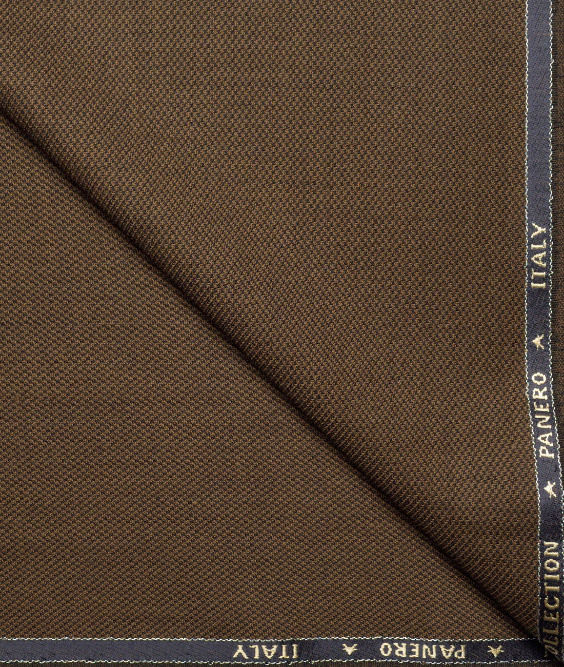 Panero Italy Super 90's Structured 20% Merino Wool Suiting Fabric (Coffee Brown) Panero Italy Super 90's Structured 20% Merino Wool Suiting Fabric (Coffee Brown)