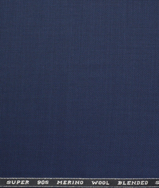 Panero Italy Super 90's Structured 20% Merino Wool Suiting Fabric (Dark Royal Blue)