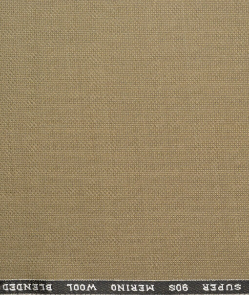 Panero Italy Super 90's Structured 20% Merino Wool Suiting Fabric (Peanut Brown)