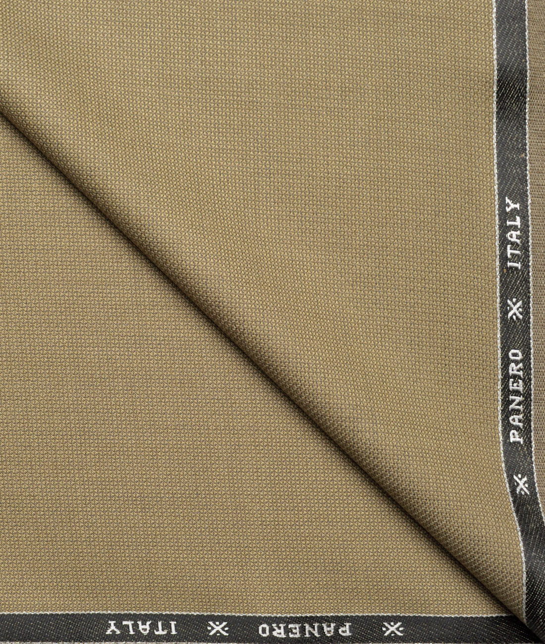 Panero Italy Super 90's Structured 20% Merino Wool Suiting Fabric (Peanut Brown) Panero Italy Super 90's Structured 20% Merino Wool Suiting Fabric (Peanut Brown)