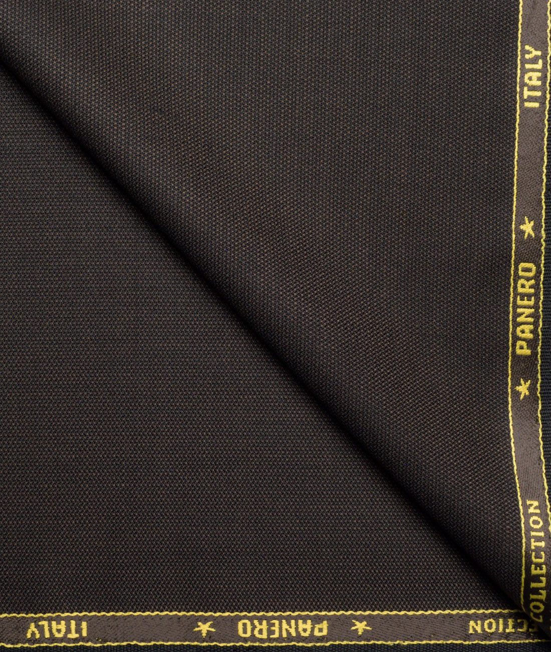 Panero Italy Super 100's Structured 20% Merino Wool Suiting Fabric (Dark Brown) Panero Italy Super 100's Structured 20% Merino Wool Suiting Fabric (Dark Brown)