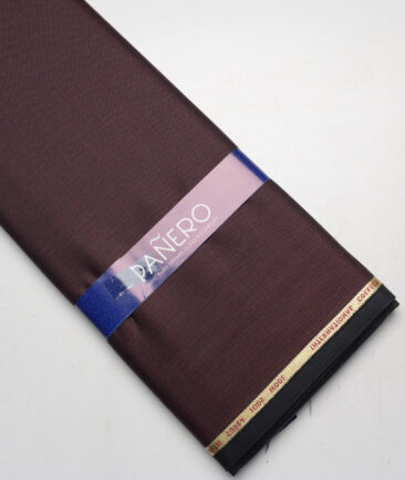 Panero Italy Super 100's Structured 20% Merino Wool Suiting Fabric (Dark Wine)
