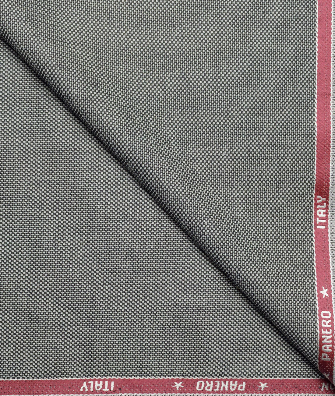 Panero Italy Super 100's Structured 20% Merino Wool Suiting Fabric (Light Grey) Panero Italy Super 100's Structured 20% Merino Wool Suiting Fabric (Light Grey)