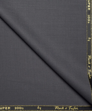 Reid & Taylor Super 100's Solids 40% Merino Wool Suiting Fabric (Carrbon Grey)