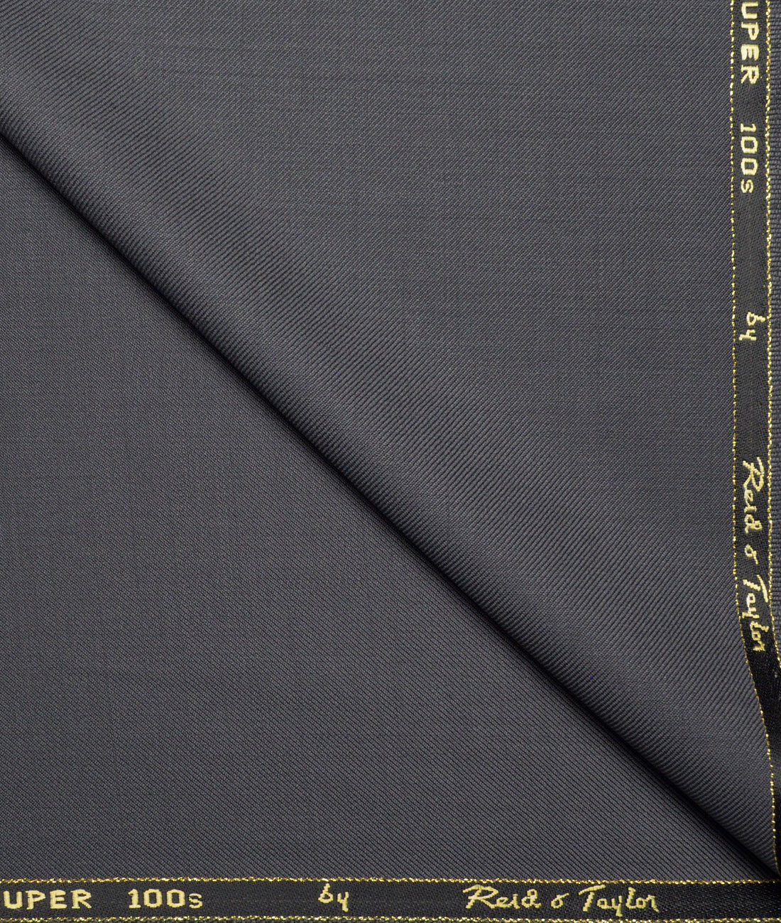 Reid & Taylor Super 100's Solids 40% Merino Wool Suiting Fabric (Carrbon Grey) Reid & Taylor Super 100's Solids 40% Merino Wool Suiting Fabric (Carrbon Grey)