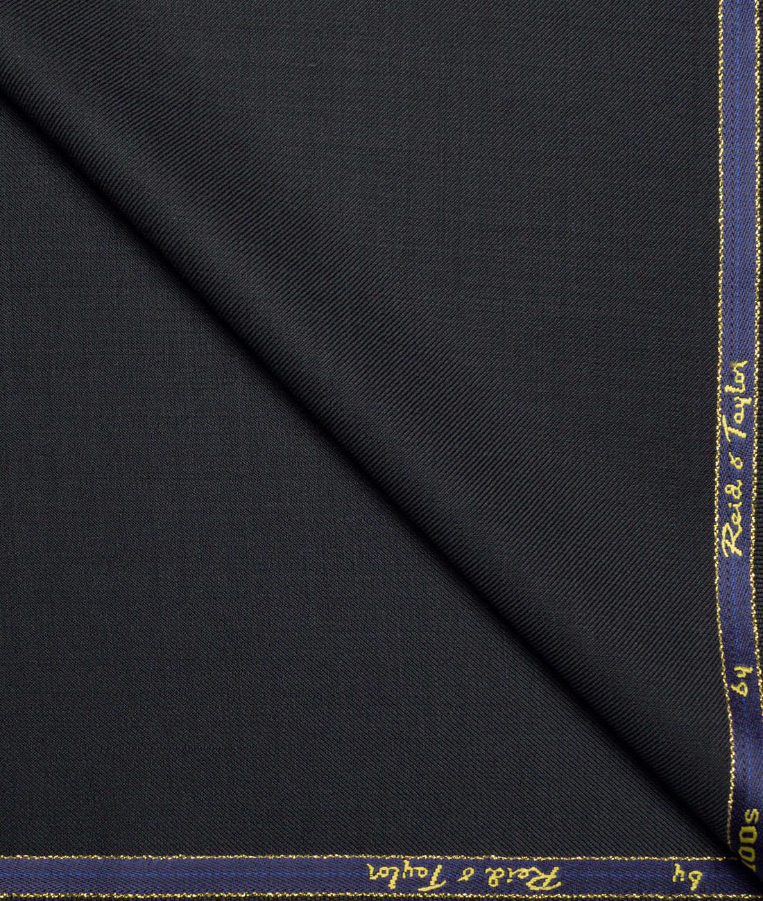 Reid & Taylor Super 100's Solids 40% Merino Wool Suiting Fabric (Dark Charcoal Grey) Reid & Taylor Super 100's Solids 40% Merino Wool Suiting Fabric (Dark Charcoal Grey)