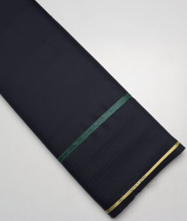 Reid & Taylor Super 100's Solids 40% Merino Wool Suiting Fabric (Dark Navy Blue)