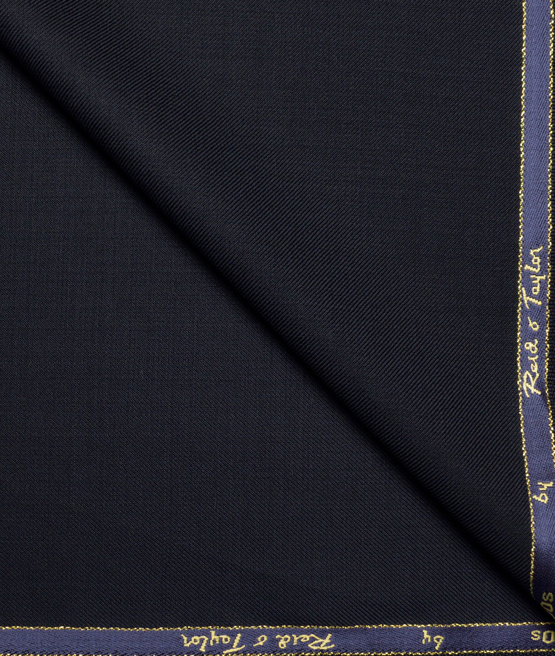 Reid & Taylor Super 100's Solids 40% Merino Wool Suiting Fabric (Dark Navy Blue) Reid & Taylor Super 100's Solids 40% Merino Wool Suiting Fabric (Dark Navy Blue)