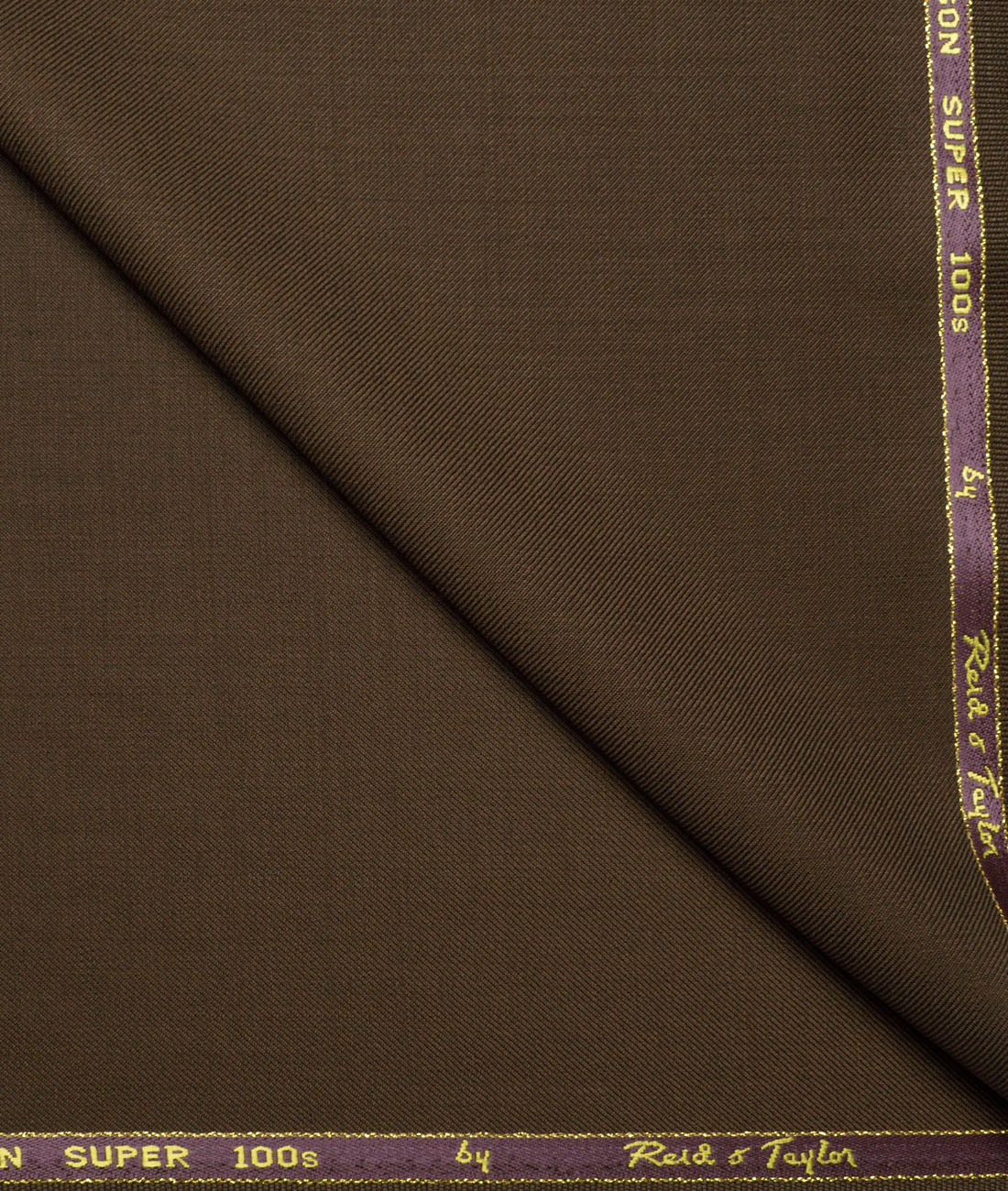 Reid & Taylor Super 100's Solids 40% Merino Wool Suiting Fabric (Irish Coffee Brown) Reid & Taylor Super 100's Solids 40% Merino Wool Suiting Fabric (Irish Coffee Brown)