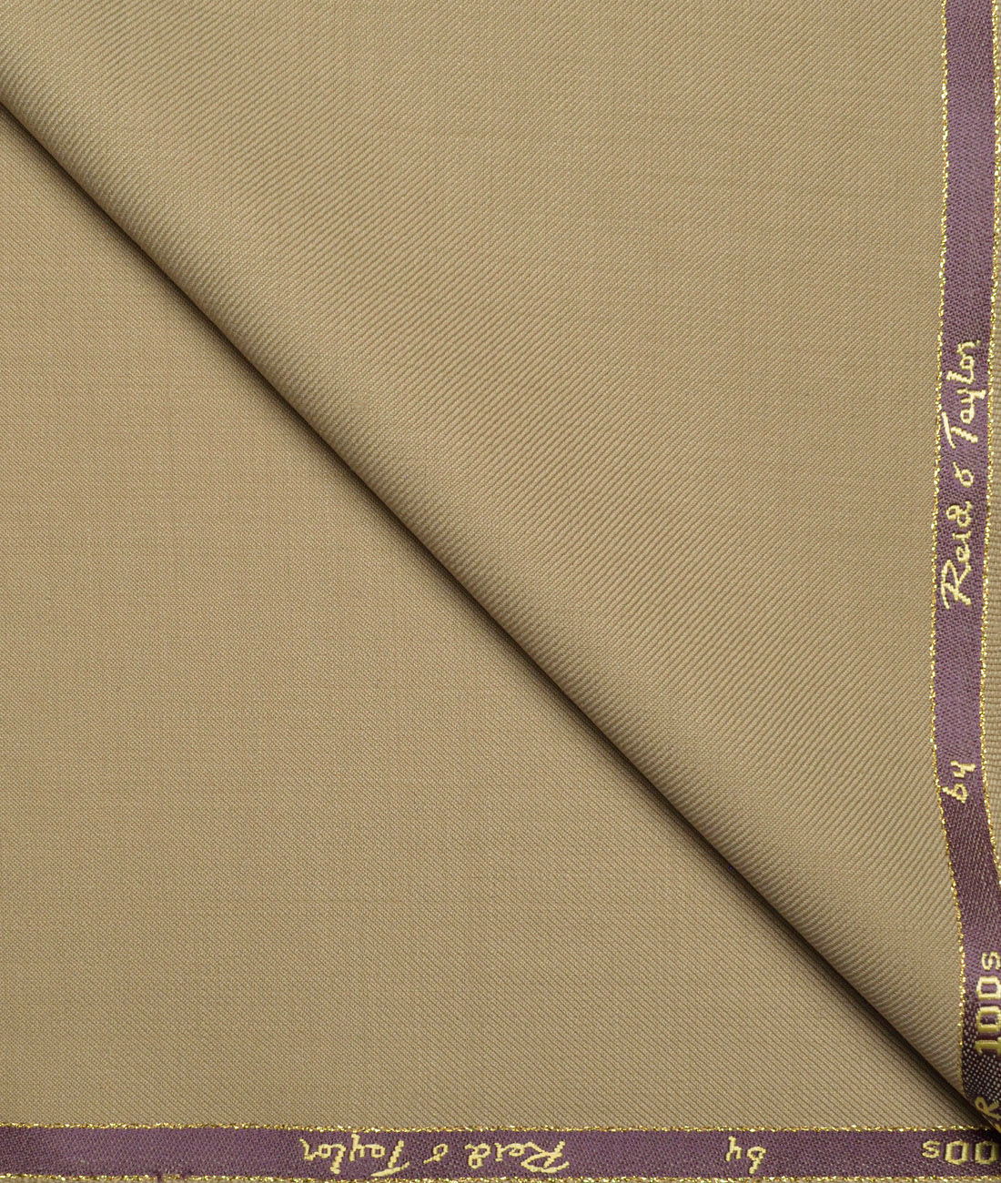 Reid & Taylor Super 100's Solids 40% Merino Wool Suiting Fabric (Khakhi) Reid & Taylor Super 100's Solids 40% Merino Wool Suiting Fabric (Khakhi)