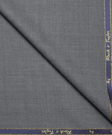 Reid & Taylor Super 100's Solids 40% Merino Wool Suiting Fabric (Worsted Grey)