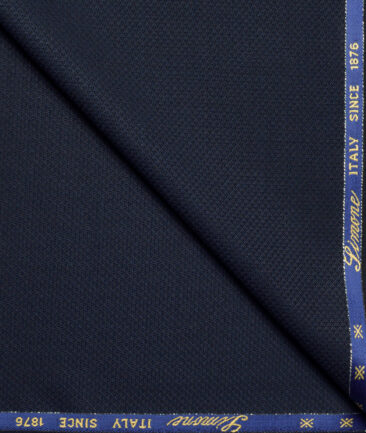 Simone Federico & Figli Italy Super 110's Structured 20% Wool Suiting Fabric (Dark Navy Blue)