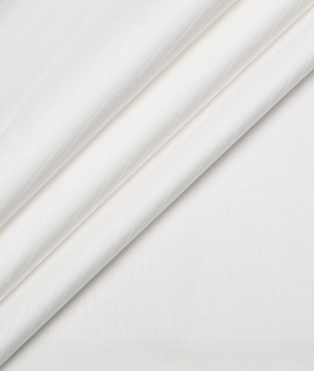 Vercelli Italy Supima Cotton Striped Shirting Fabric (White) Vercelli Italy Supima Cotton Striped Shirting Fabric (White)