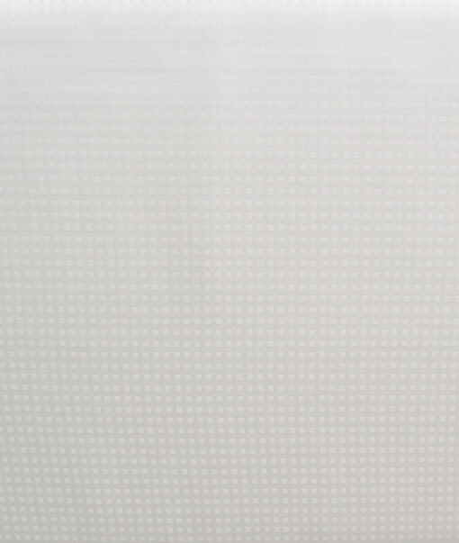 Vercelli Italy  Supima Cotton Checks Shirting Fabric (White)