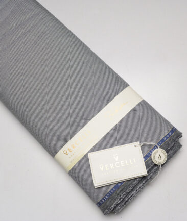 Vercelli Italy 2 Ply 100's Supima Cotton Structured Shirting Fabric (White & Black)