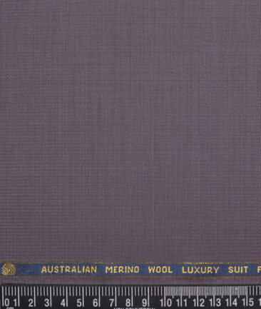Vercelli Italy Super 130's Structured 70% Merino Wool Suiting Fabric (Bouquet Purple)