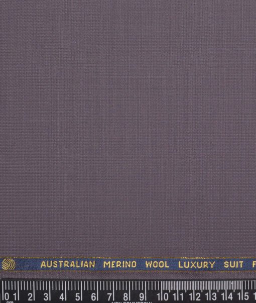 Vercelli Italy Super 130's Structured 70% Merino Wool Suiting Fabric (Bouquet Purple)