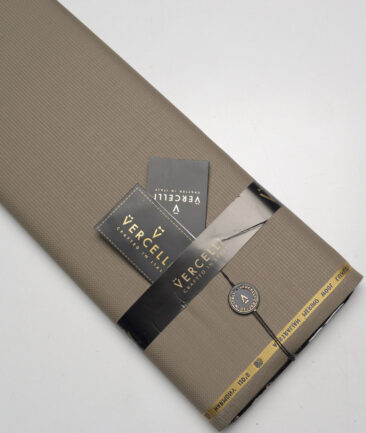Vercelli Italy Super 130's Structured 70% Merino Wool Suiting Fabric (Brown)