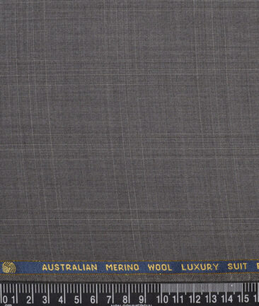 Vercelli Italy Super 130's Checks 70% Merino Wool Suiting Fabric (Brown)