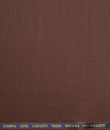 Vercelli Italy Super 120's Solids 70% Merino Wool Suiting Fabric (Copper Brown)