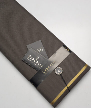 Vercelli Italy Super 130's Structured 70% Merino Wool Suiting Fabric (Dark Chocolate Brown)