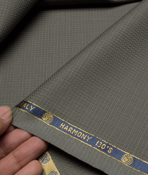 Vercelli Italy Super 130's Structured 70% Merino Wool Suiting Fabric (Sage Green)