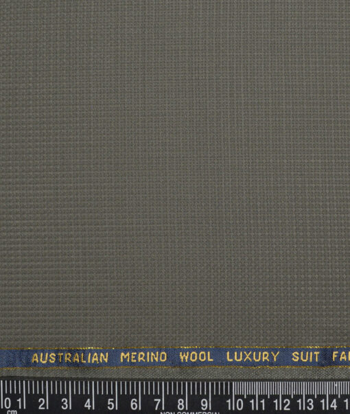 Vercelli Italy Super 130's Structured 70% Merino Wool Suiting Fabric (Sage Green)