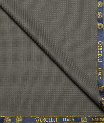 Vercelli Italy Super 130's Structured 70% Merino Wool Suiting Fabric (Sage Green)