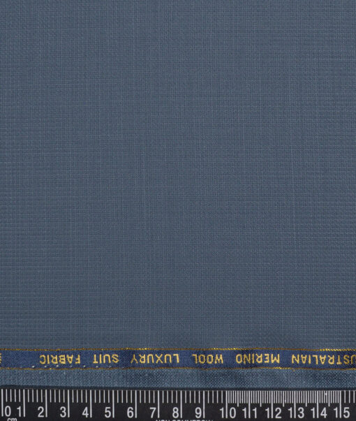 Vercelli Italy Super 130's Structured 70% Merino Wool Suiting Fabric (Slate Blue)