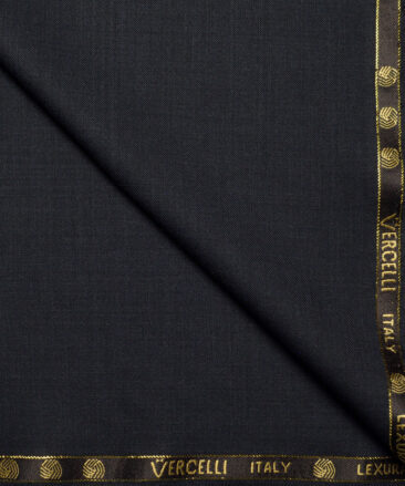 Vercelli Italy Super 160's Solids 50% Merino Wool Suiting Fabric (Dark Charcoal Grey)