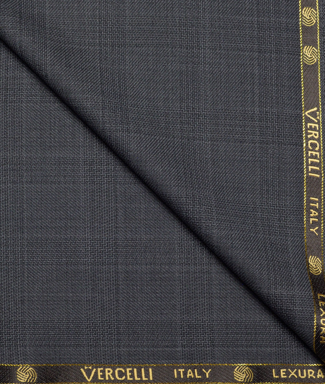 Vercelli Italy Super 160's Checks 50% Merino Wool Suiting Fabric (Dark Grey) Vercelli Italy Super 160's Checks 50% Merino Wool Suiting Fabric (Dark Grey)