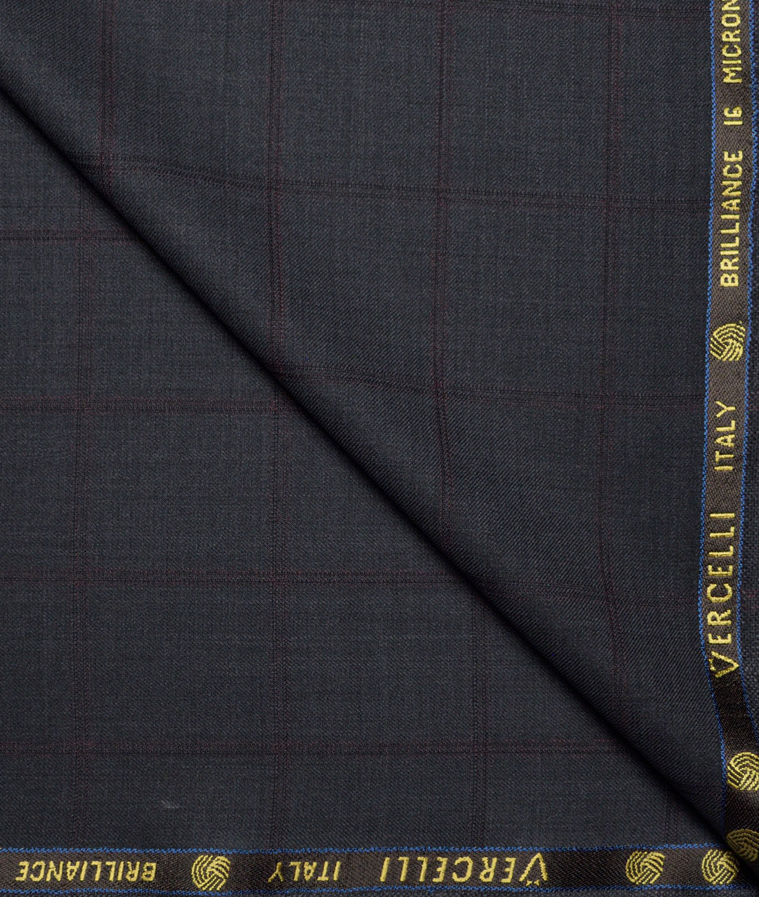 Vercelli Italy Super 150's Checks 70% Merino Wool Suiting Fabric (Dark Grey) Vercelli Italy Super 150's Checks 70% Merino Wool Suiting Fabric (Dark Grey)