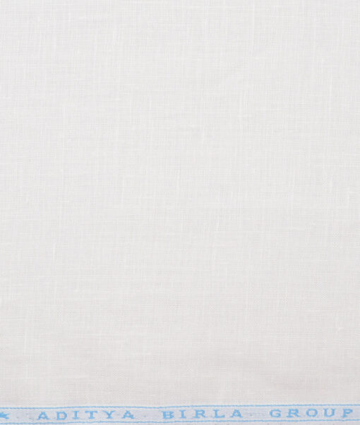 Linen Club 66 LEA European Linen Solids Shirting Fabric (White)