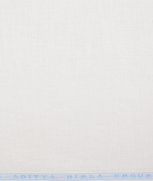 Linen Club 70 LEA European Linen Solids Shirting Fabric (White)