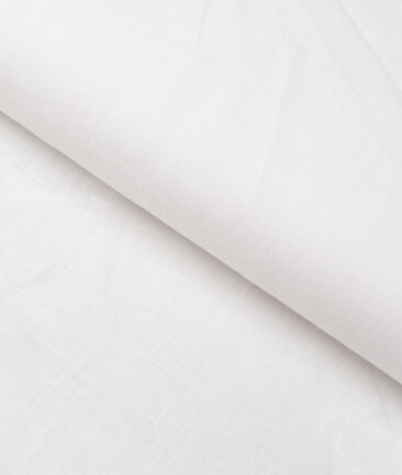 Arvind 70 LEA Irish Linen Solids Shirting Fabric (White)