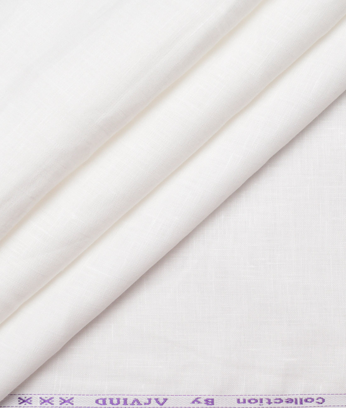 Arvind 70 LEA Irish Linen Solids Shirting Fabric (White) Arvind 70 LEA Irish Linen Solids Shirting Fabric (White)