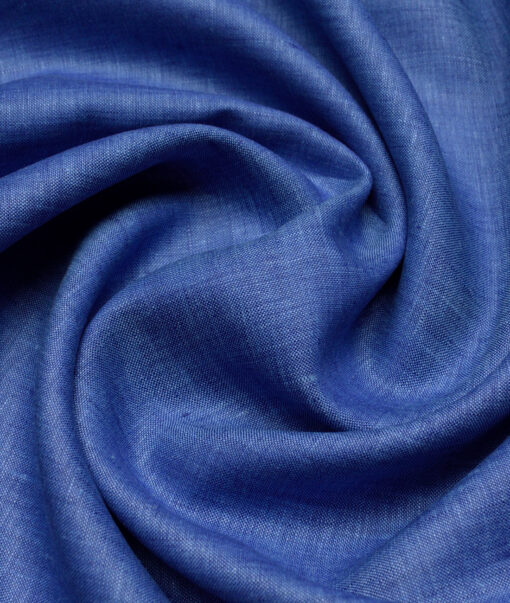 Burgoyne 60 LEA Irish Linen Self Design Shirting Fabric (Twilight Blue)
