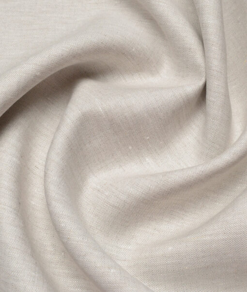 Burgoyne 40 LEA Solids 100% Linen Suiting Fabric (Light Oatmeal Beige)