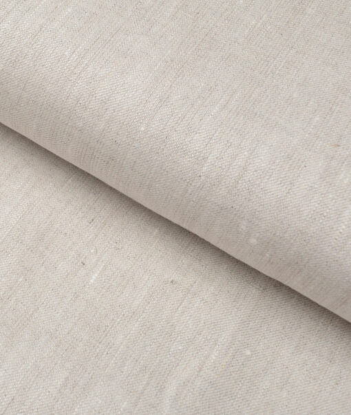 Burgoyne 40 LEA Solids 100% Linen Suiting Fabric (Light Oatmeal Beige)