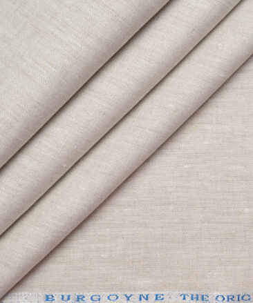 Burgoyne 40 LEA Solids 100% Linen Suiting Fabric (Light Oatmeal Beige)