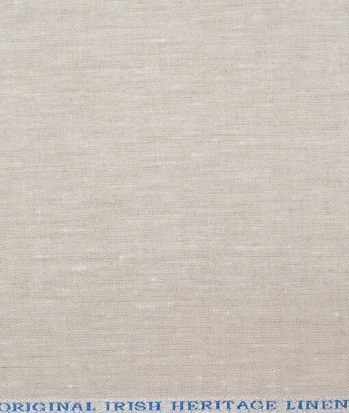 Burgoyne 40 LEA Solids 100% Linen Suiting Fabric (Light Oatmeal Beige)